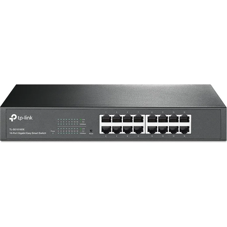 TP-Link TL-SG1016DE, 16-Port Gigabit Easy Smart Switch mit L2 Managed Funktion und 32 Gbit/s Switching-Kapazität