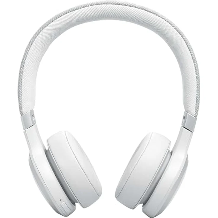 JBL Live 670 NC – Bluetooth On-Ear-Kopfhörer mit adaptivem Noise-Cancelling – Kabellose Ohrhörer Signature Sound und Sprachassistent – Langer Musikgenuss für bis zu 65 Stunden – Weiß – Bild 2