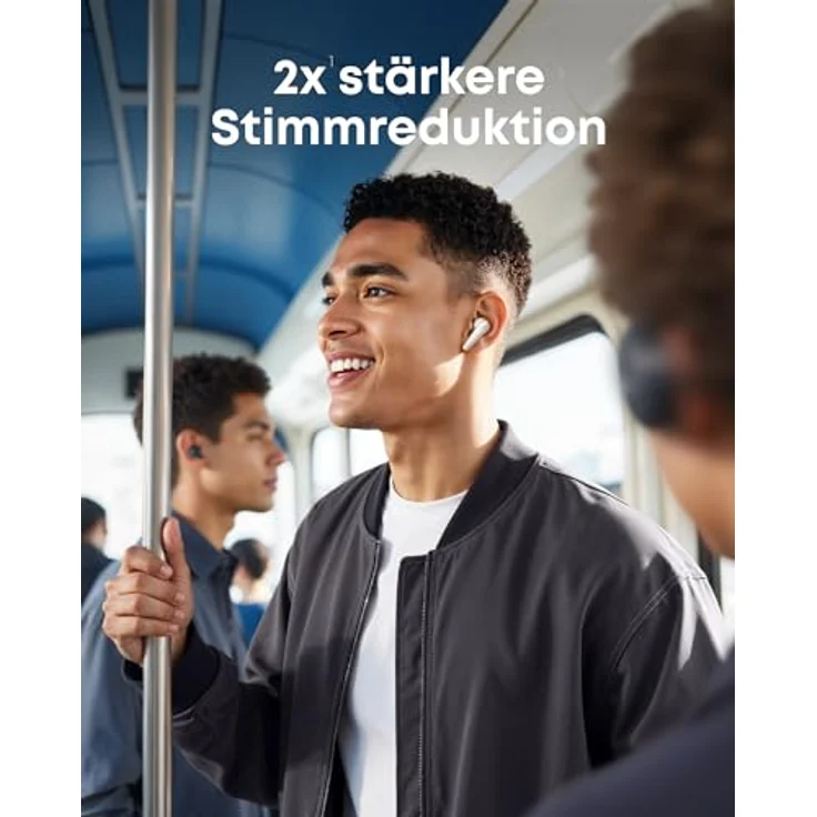 soundcore Liberty 5, kabellose Earbuds mit Noise Cancelling, 2X stärkere Stimmreduktion, ANC in Echtzeit, 6 Mics für klare KI-Telefonate, Schnelles Laden, lange Akkulaufzeit – Bild 2