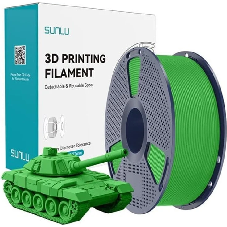 Sunlu PLA+ High-Speed Green, 3D-Druckmaterial mit hervorragenden mechanischen Eigenschaften und optimierten Druckgeschwindigkeiten