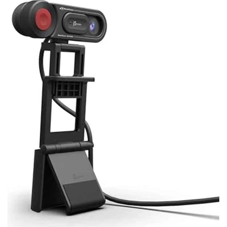 j5Create JVU250 Webcam HD avec mise au point automatique et manuelle, 2 MP, 1920 x 1080 pixels, 30 i (2 Mpx), Webcam, Schwarz – Bild 4