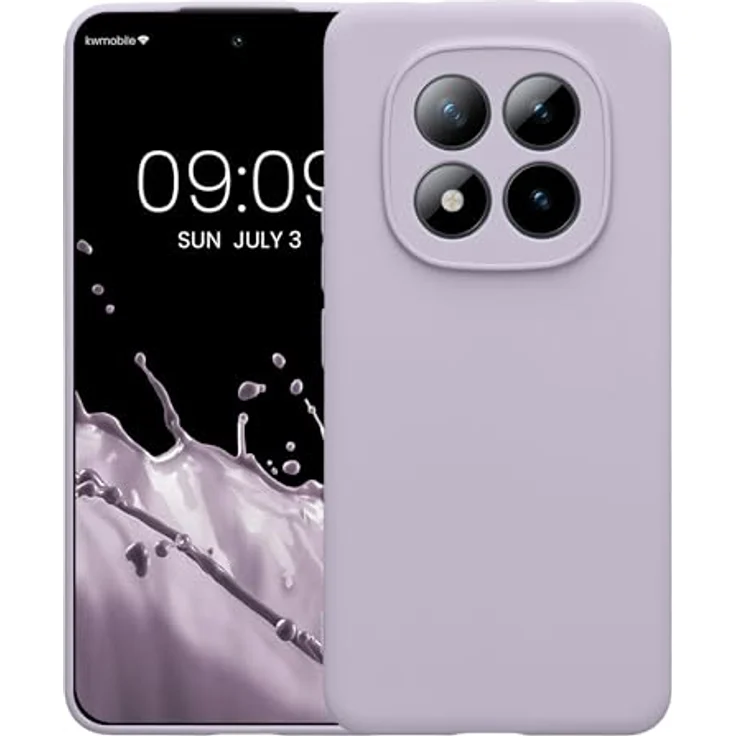 kwmobile Handyhülle kompatibel mit Xiaomi Redmi Note 15 Pro 4G, weiche Silikon Hülle in Lavendel mit rutschfester Oberfläche und präzisen Ausschnitten – Bild 5