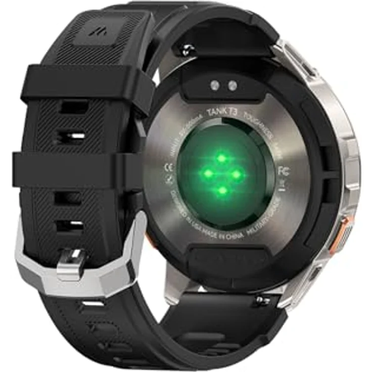 KOSPET TANK T3 Smartwatch, 1,4 Zoll AMOLED, wasserdicht, Silber, 170+ Sportmodi, 500 mAh Akku – Bild 4