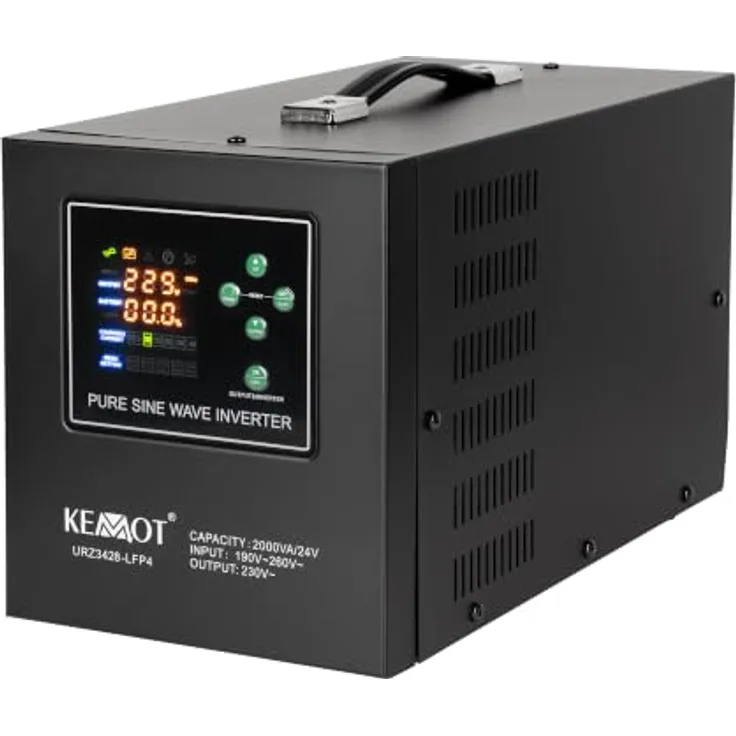 KEMOT PROsinus-2000/24-LFP4, Notstromversorgung 24V 230V, 2000VA/1400W USV