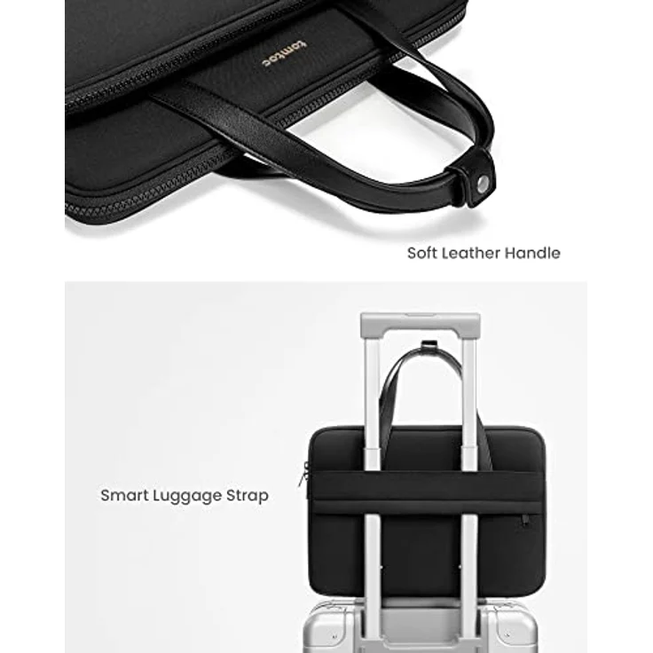 tomtoc 14" Laptoptasche, modern und langlebig, Schwarz – Bild 7