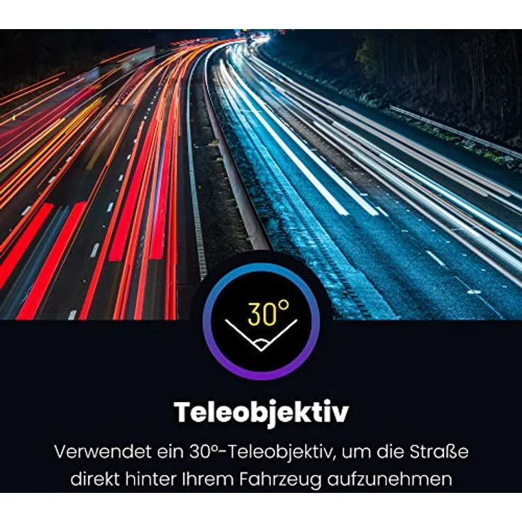 Nextbase Dashcam Hinten Rücksichtkamera für 322GW, 422GW, 522GW und 622GW, HD, 30° Teleobjektiv, bis zu 1080p mit 30 FPS einfache Installation mit nur einem Klick – Bild 2