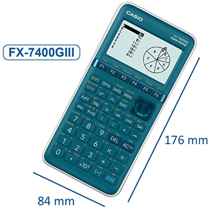 Casio FX-7400GIII Grafikrechner Cyan Display (Stellen): 21 batteriebetrieben (B x H x T) 87.5 x 21.3 - Preisvergleich – Bild 3