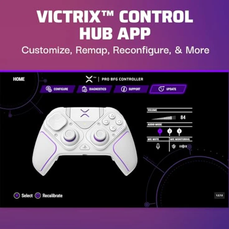 pdp Controller Victrix Pro Hybrid wireless weiß PS5, mit Wendemodul, Fight Pad-Modul, Victrix Control Hub-App und Clutch Triggers™ – Bild 7