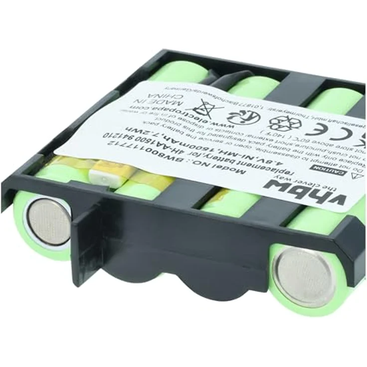 vhbw Akku passend für Compex Muskelstimulator Geräte - Ersetzt Compex 4H-AA1500, 4H-AA2000, 941210, 941213 - (NiMH, 1500mAh, 4.8V) - Accu, Ersatzakku – Bild 7