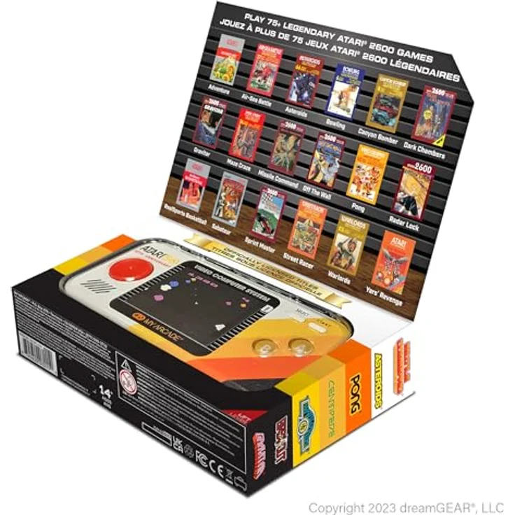 ATARI Pocket Player Pro, tragbare Konsole mit legendären Spielen, schwarz – Bild 7