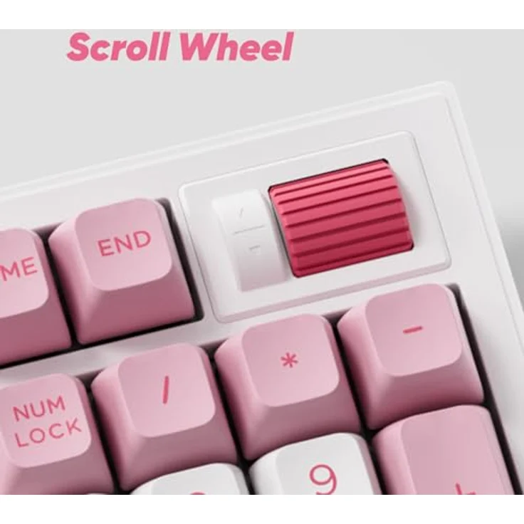 Akko 5098B Kabellose Gaming-Tastatur mit Bildschirm, RGB-Dichtungstastatur, Hot-Swap-Funktion, 1800er-Layout und Nummernblock (Prunus Lannesiana) – Bild 5