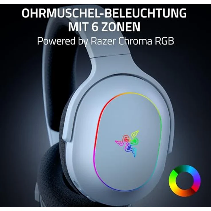 Razer Barracuda X Chroma - kabelloses Multiplattform-Gaming-Headset mit 6 Zonen Chroma RGB, Weiß – Bild 4