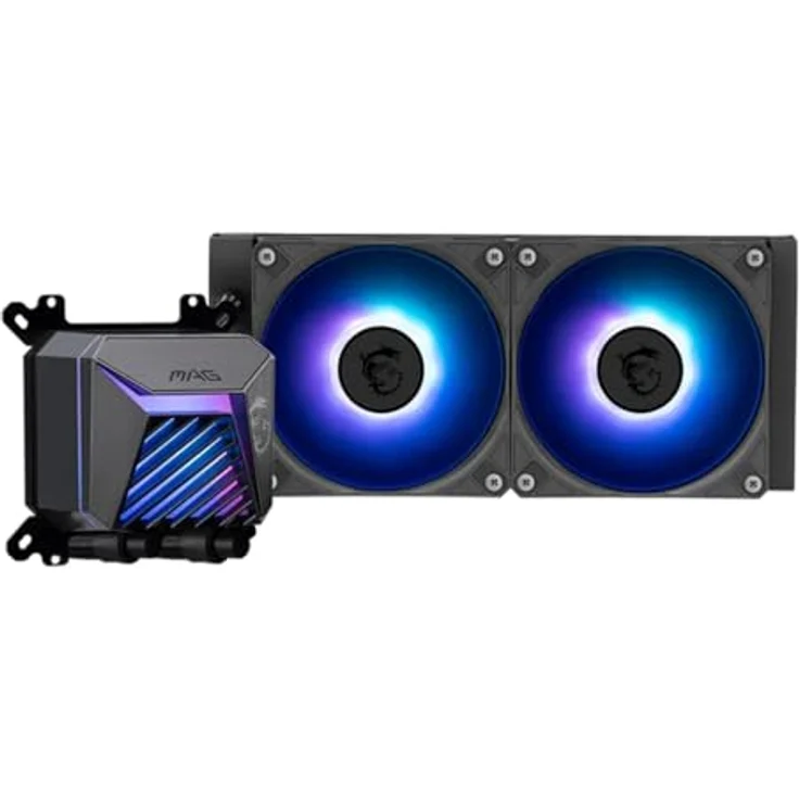 MSI MAG CORELIQUID A15 240, CPU Wasserkühler mit Kupferkern, kompatibel mit AM4/AM5/LGA 1700/1851, leise 20 dB, schwarz – Bild 2