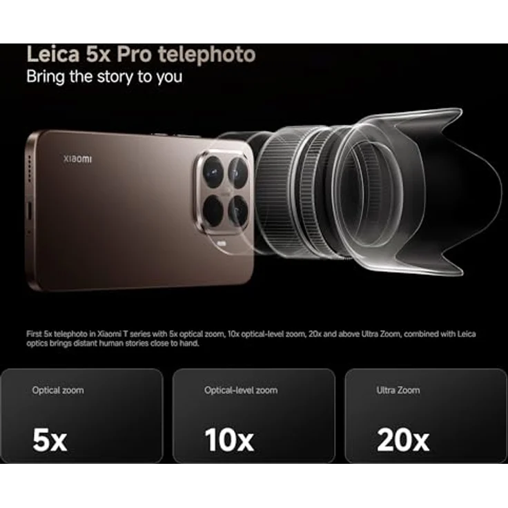 Xiaomi 15T Pro 5G, Smartphone mit 1TB Speicher, 12GB RAM, 5x Teleobjektiv und Mocha Gold Design – Bild 2