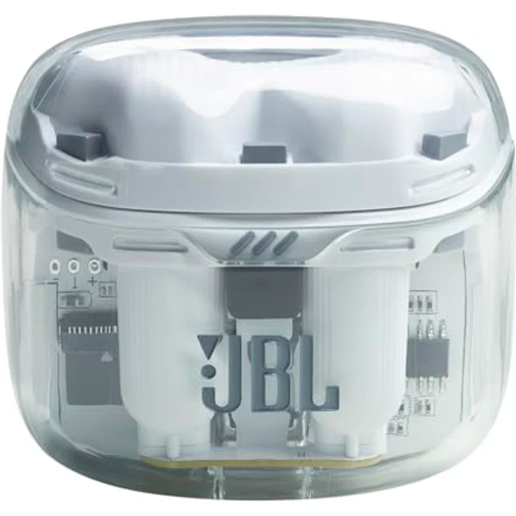 JBL Tune Flex True Wireless Noise Cancelling Earbuds, Pure Bass, ANC + Smart Ambient, 4 Mikrofone, 32H Batterie, wasserabweisend & schweißfest, Bequeme Passform - Ghost White, JBLTFLEXGWHT – Bild 2