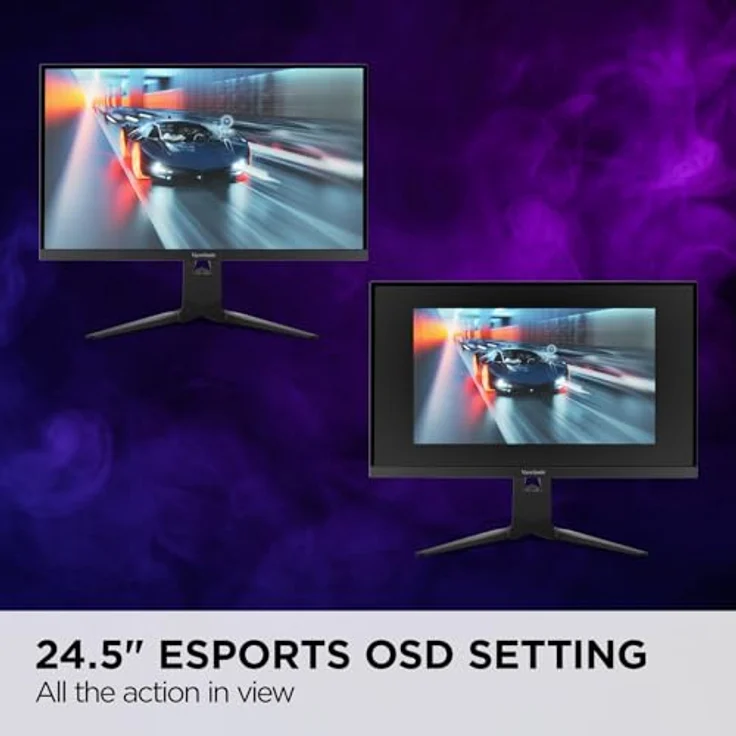 ViewSonic XG275D1-4K, 27” dual Mode Gaming Monitor mit FHD @320Hz, 4K @160Hz, USB-C 65W Charging & höhenverstellbarem Standfuß – Bild 5