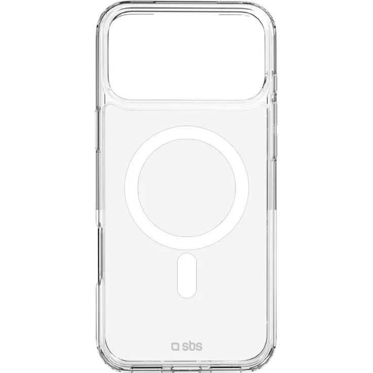 sbs mobile Cover für Apple iPhone 17 Pro Max, Transparent, MagSafe kompatibel, D3O-Technologie