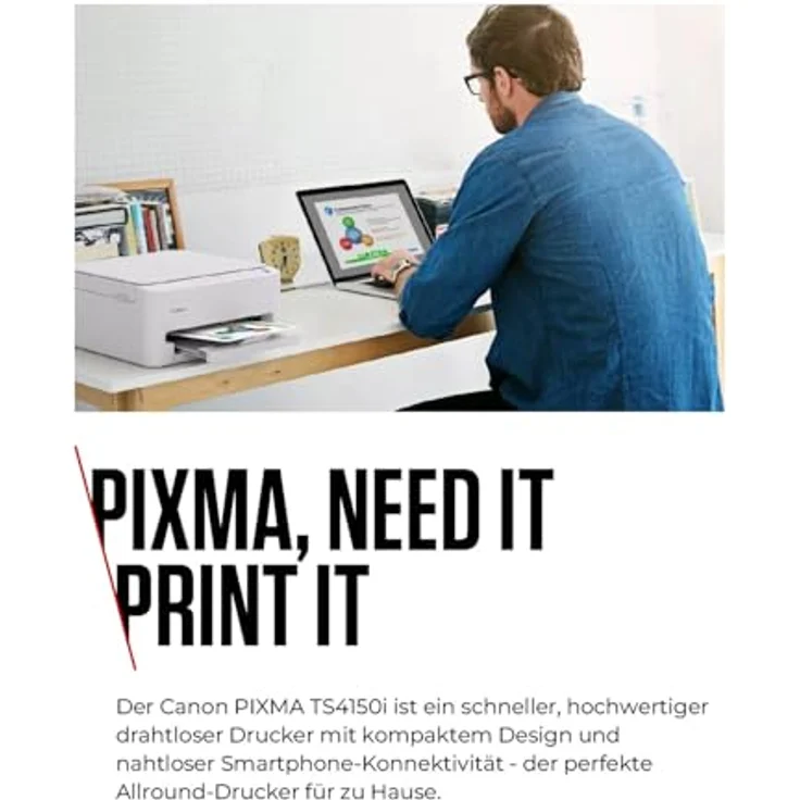 Canon Pixma TS4150i, All in One A4 Tintenstrahl Drucker mit 1200 x 1200 DPI – Bild 4