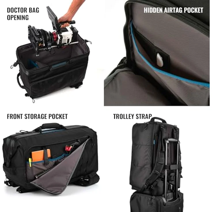 Tenba Cineluxe 24 (V2) Fotorucksack, Kameratasche für professionelle Videoproduktion, Schwarz – Bild 4