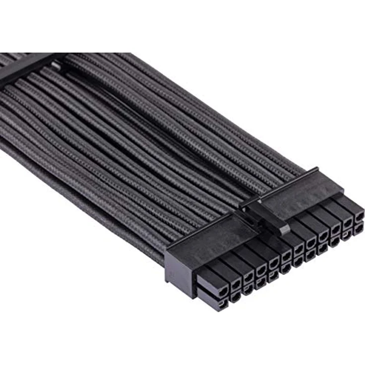 Corsair Premium Sleeved 24 pin-Polig-ATX-Kabel Typ4 (Generation 4-Serie) Schwarz – Bild 2