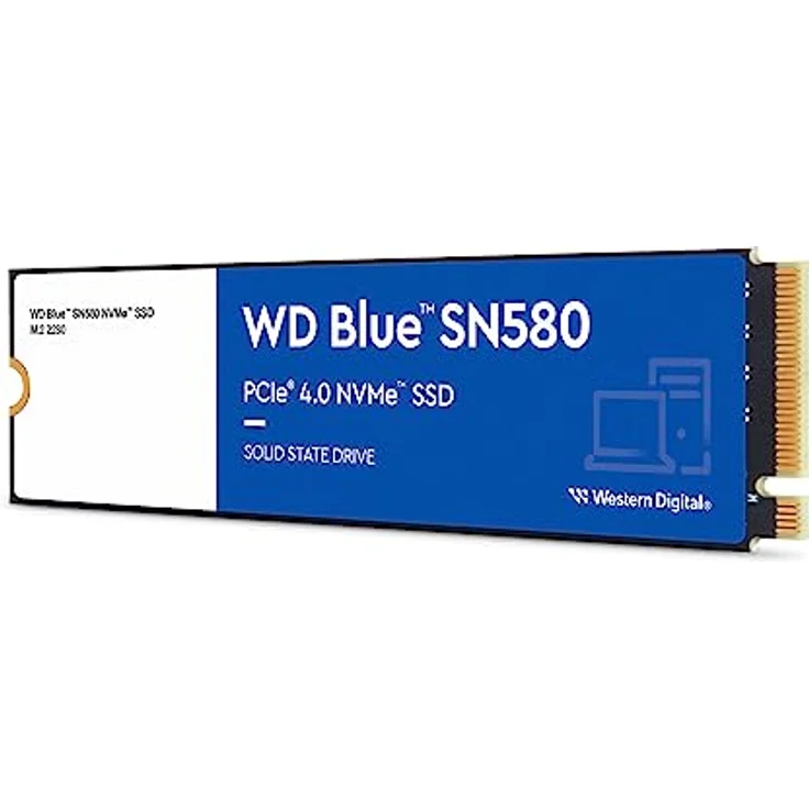 WD Blue SN580 2TB M.2 NVMe SSD, PCIe Gen4 x4, mit bis zu 4.150 MB/s Lesegeschwindigkeit – Bild 2
