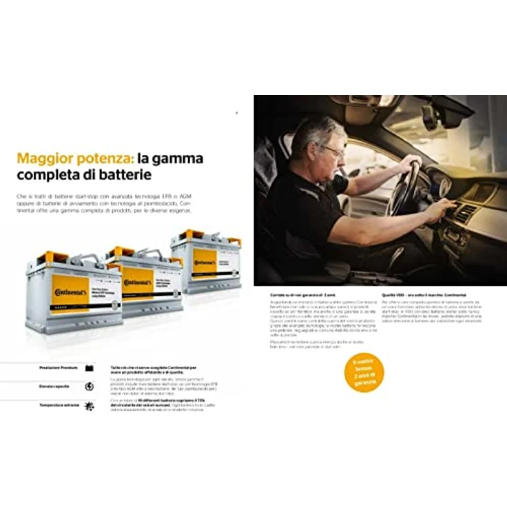 Continental Starterbatterie 12V 80Ah 750A/EN L3, Bleiakku für Fahrzeuge, B13 Bodenleiste – Bild 4