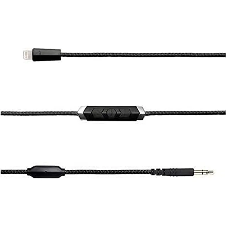 V-Moda SpeakEasy DAC/AMP 3-Button-Lightning-Kabel – Black