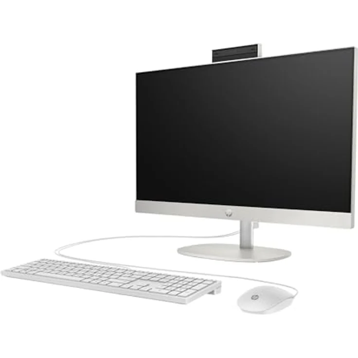 HP All-in-One PC 24-cr0110ng, 23.8" Full HD, AMD Ryzen™ 3, 8 GB RAM, 512 GB SSD, FreeDOS, Starry White – Bild 3