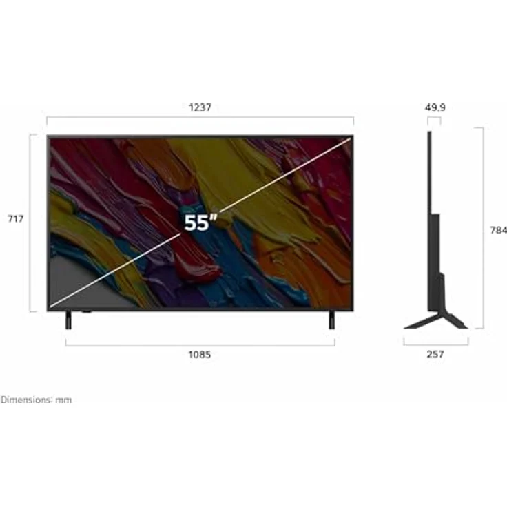 LG 55QNED82A6B, 55 Zoll 4K QNED AI TV mit α7 Gen8 Prozessor, webOS 25, 60Hz, inkl. AI Magic Remote, Modelljahr 2025 – Bild 5