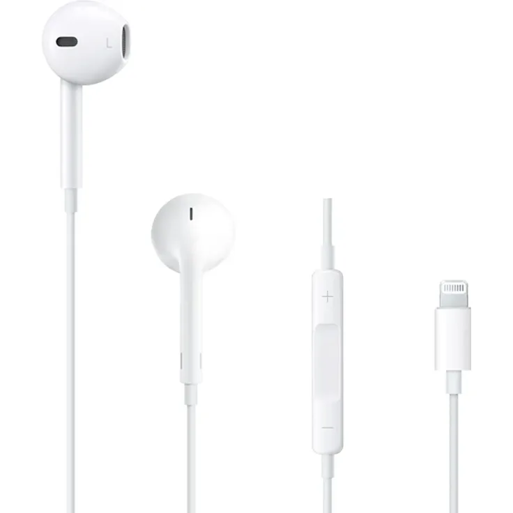 Apple EarPods mit Lightning Connector, hochwertiger Sound, integrierte Fernbedienung