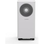 Klarstein Aero Smart Ring mobile Klimaanlage 7000 BTU, 3-in-1 Klimagerät mit Abluftschlauch, Luftentfeuchter & Ventilator, ideal für Räume bis 25 qm, inklusive Smart Control & Fernbedienung