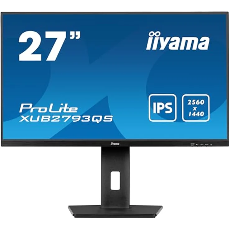 iiyama Prolite XUB2793QS-B7 68,5cm 27" IPS LED-Monitor QHD 100Hz HDMI DP Höhenverstellung Pivot Adaptive Sync schwarz – Bild 2