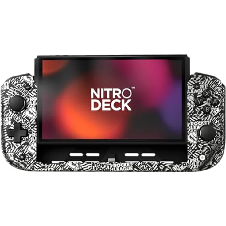 CRKD Nitro Deck Rocket League Silver Edition - Nintendo Switch, Controller-Deck mit Hall-Effekt-Sensoren, neu belegbaren Rücktasten und einstellbaren Triggern, Silber – Bild 1