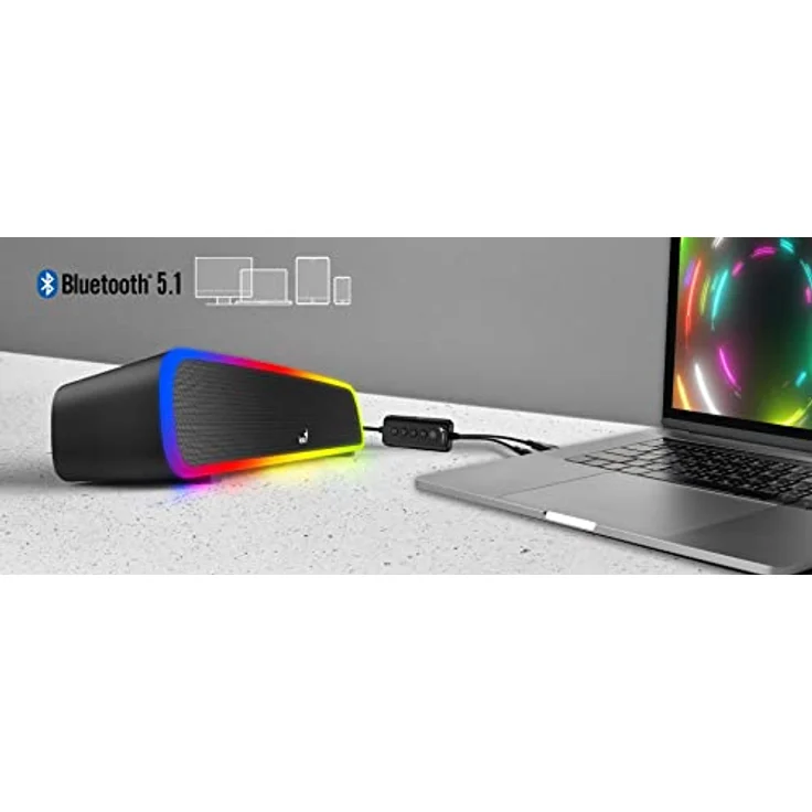 Genius Soundbar Soundbar 200BT Bluetooth 5.1RGB 4 Watt RMS – Bild 5