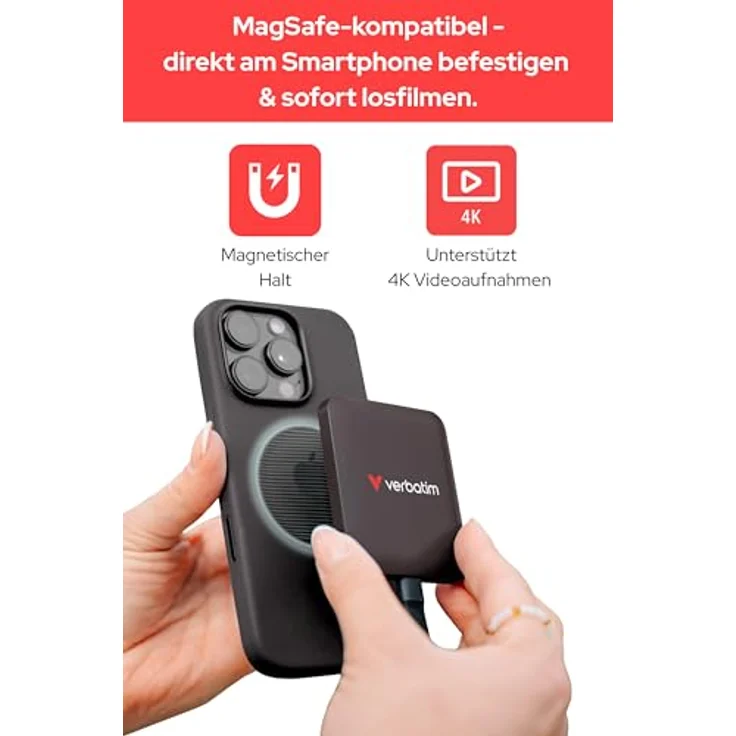 VERBATIM SnapBack SSD, externe magnetische Festplatte mit 512 GB, Mocha Metallic, 20 Gbps, MagSafe-kompatibel, Nero Backup-Software – Bild 5