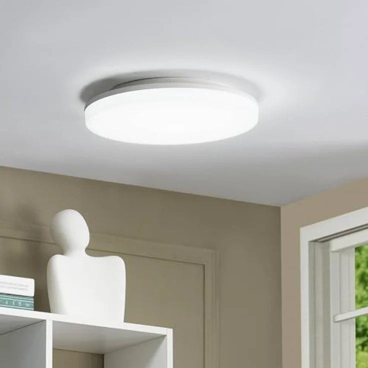 PRIOS LED Deckenleuchte 'Artin' (Modern) in Weiß für Badezimmer (1 flammig) - Energiesparende Lampe mit hochwertigen Leuchtmitteln – Bild 2