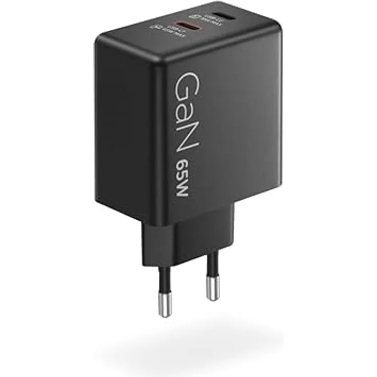 Lenovo Dual USB-C 65W GaN Power Adapter, Notebook Netzteil mit 2x USB-C Anschlüssen, kompakt und leicht, schwarz – Bild 4