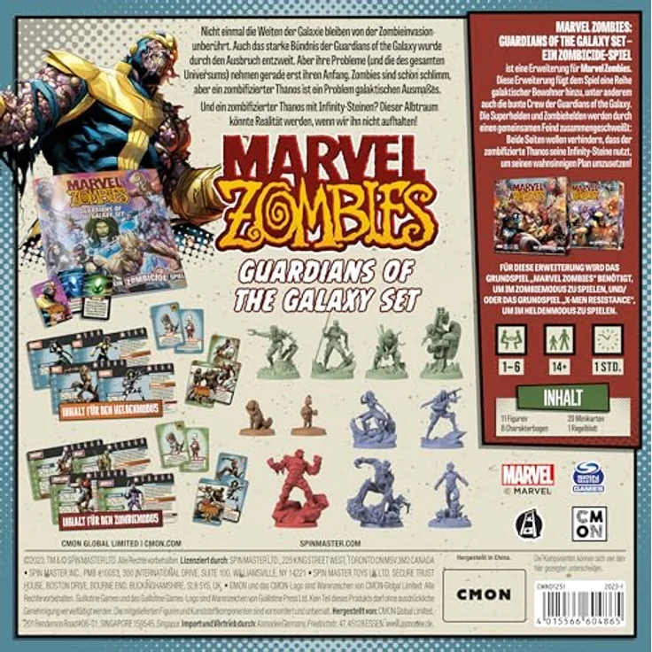 CMON | Marvel Zombies: Guardians of the Galaxy – Ein Zombicide Spiel | Erweiterung | Kennerspiel | Dungeon Crawler | 1-6 Spieler | Ab 14+ Jahren | 60 Minuten | Deutsch – Bild 4