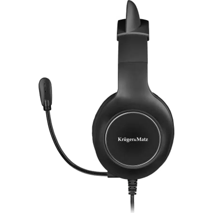 Krüger&Matz Gamer Kids KM0659, Over-Ear Gaming-Kopfhörer mit Mikrofon und AUX-Eingang, schwarz – Bild 3