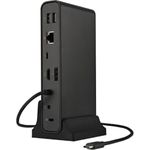 ASUS DC300 Dockingstation, Laptop-Dockingstation mit USB-C Alt Mode oder Thunderbolt Anschluss, Schwarz
