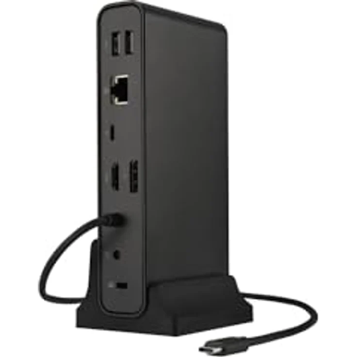 ASUS DC300 Dockingstation, Laptop-Dockingstation mit USB-C Alt Mode oder Thunderbolt Anschluss, Schwarz – Bild 1