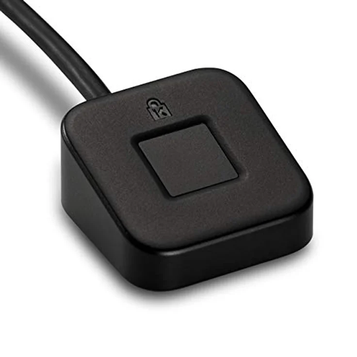 Kensington VeriMark Desktop Fingerprint Key, Biometrische Fingerabdruck-Authentifizierung, Identitätsleser, Erkennungstechnologie für Ihren PC, Schwarz, K62330WW – Bild 1