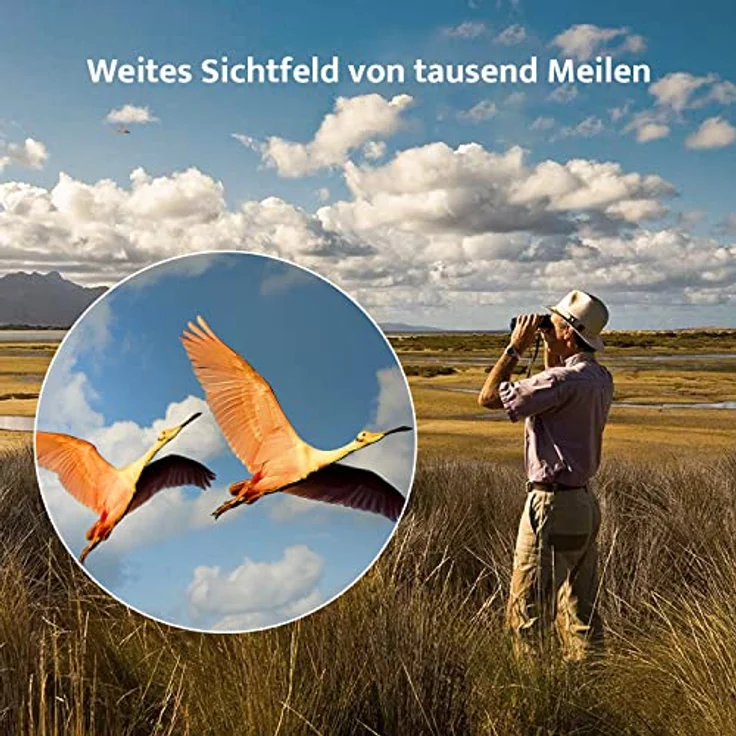 Usogood Fernglas 10x42 HD, BAK4 Prisma und FMC Objektiv, Smartphone-Adapter, 3 Jahre Garantie, ideal für Vogelbeobachtung und Jagd – Bild 5