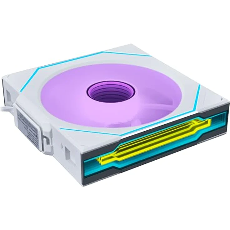 Lian Li UNI FAN SL-INF Wireless Lüfter, ARGB, PWM, 3er-Pack mit 2,4 GHz Controller, 120mm, weiß – Bild 6