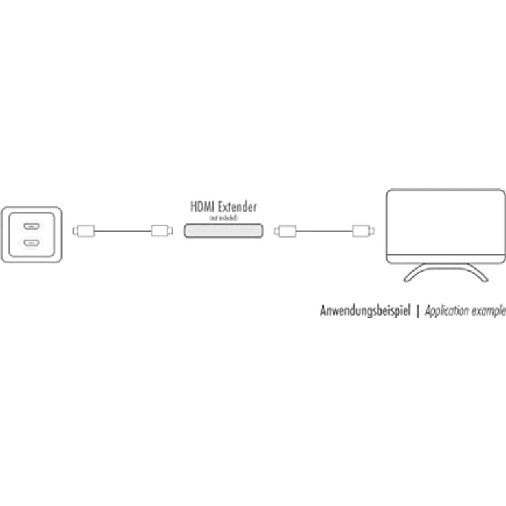 LogiLink AH0015 - 2-fach HDMI-Wansdose (HDMI Highspeed with Ethernet) für Auflösungen bis 4K/30 Hz, inkl. 18cm Adapterkabel, AH-0015, weiß, 2-Port – Bild 5