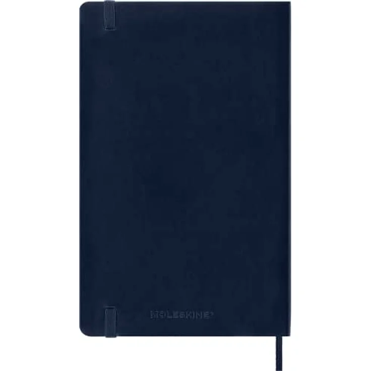 Moleskine Notizbuch Large/A5, Liniert, Soft Cover, in Saphirblau, mit Gummiband und Lesezeichenband – Bild 3