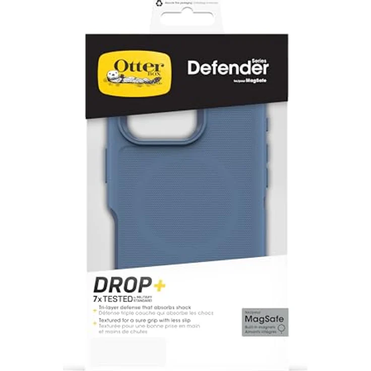 OtterBox Defender Series MagSafe Hülle für iPhone 16 Pro, stoßfest, sturzsicher, extrem robust, Blau – Bild 5
