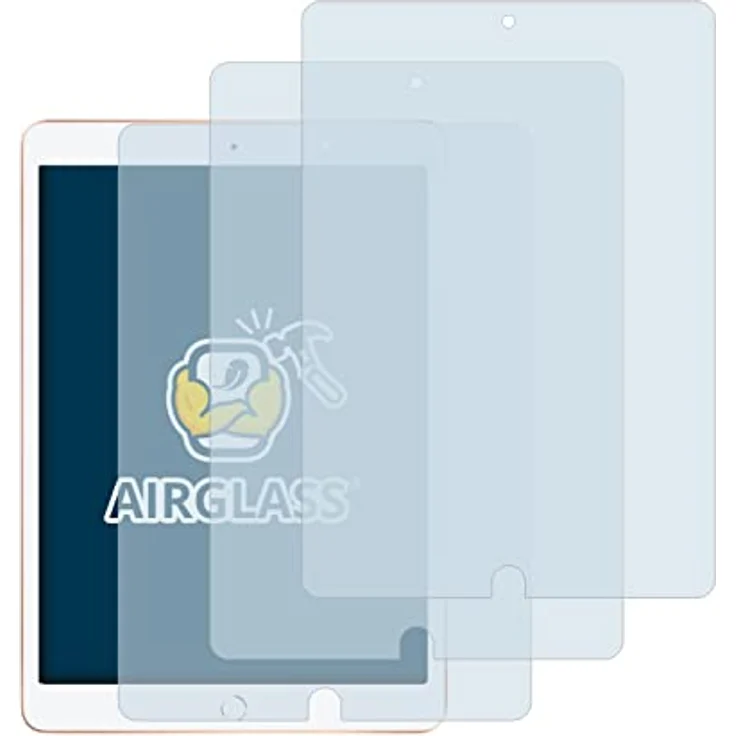 BROTECT Panzerglasfolie für Apple iPad 10.2" WiFi 2020 (8. Gen.) (3 Stück) Schutzglas Schutzfolie [Extrem Kratzfest 9H, Anti-Fingerprint – Bild 1
