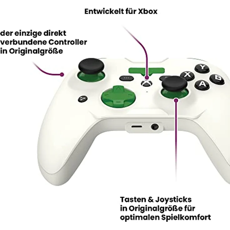 Rotor Riot RiotPWR ESL Pro, Gaming Controller für iOS mit Kopfhöreranschluss, weiss – Bild 5