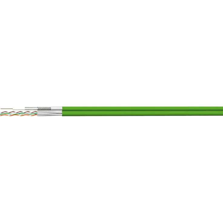 Homeway Hybridkabel (110 dB, Antennendose), 100 Meter, vierfach abgeschirmt, Kupfer, FRNC-Material